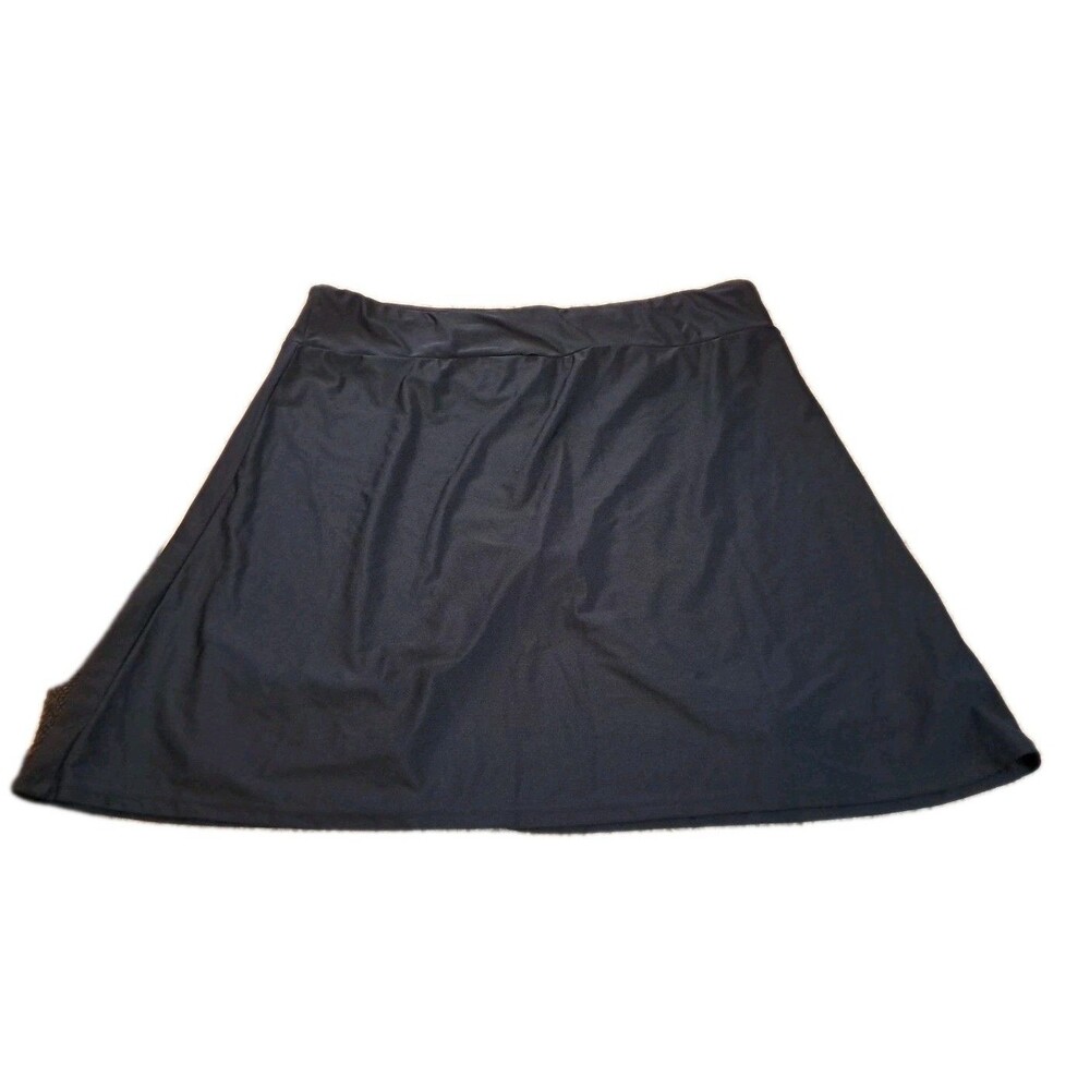 Modli Knee Length Swim Skort Bottoms Women 3X Skirt Over Shorts Modest Beach New